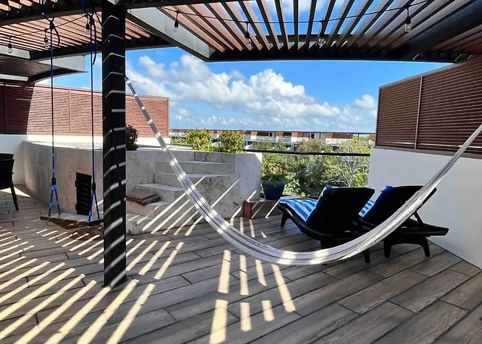 Luxury Rooftop Penthouse - Private Pool - Playacar Appartement