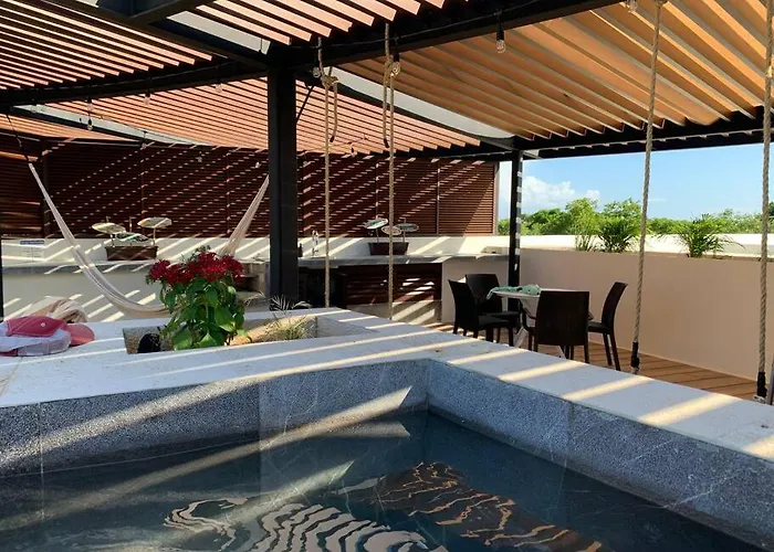 Luxury Rooftop Penthouse - Private Pool - Playacar Playa del Carmen